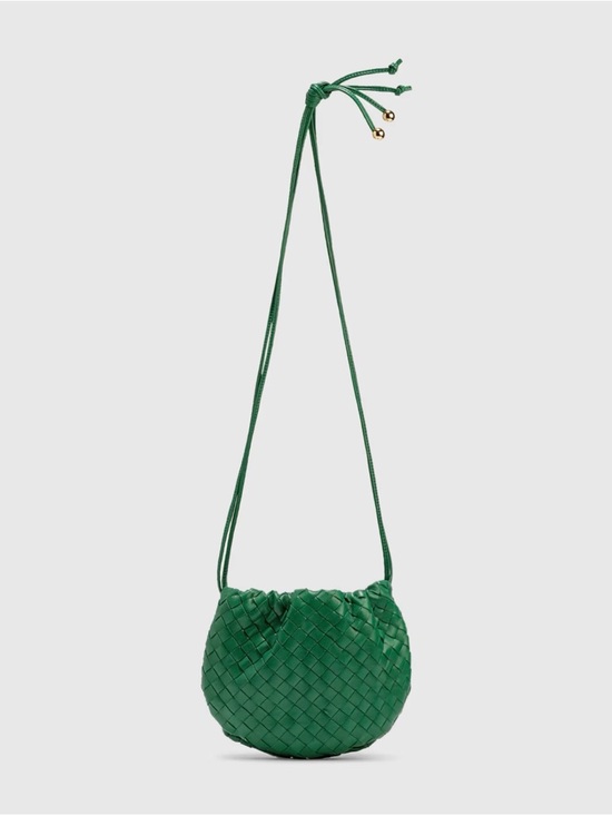 Bottega Veneta Handbags - BOTTEGA VENETA The Mini Bulb in green Intrecciato